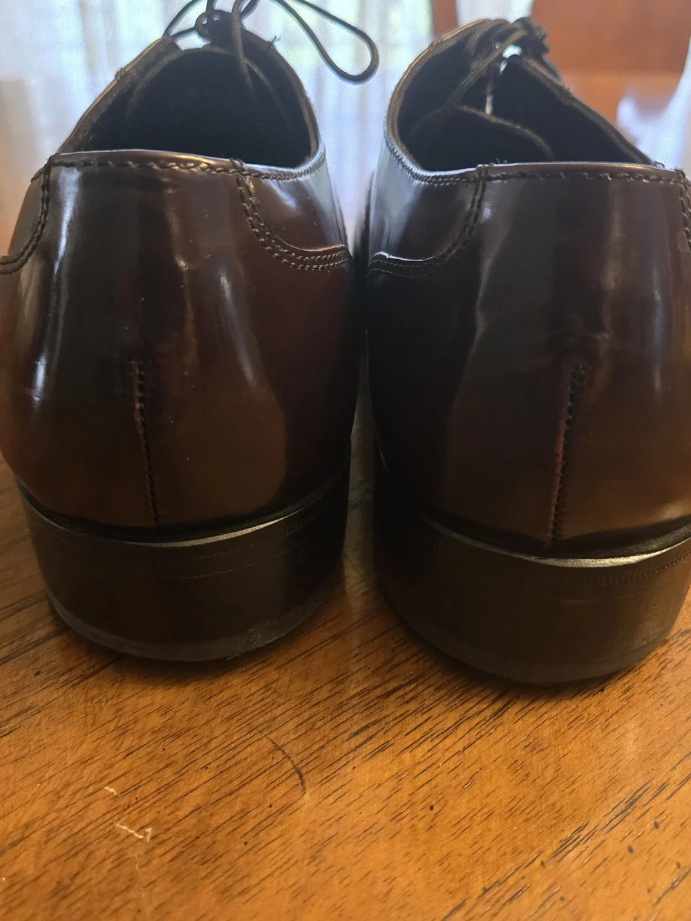Florsheim Men's Burgundy Cap-Toe Oxfords